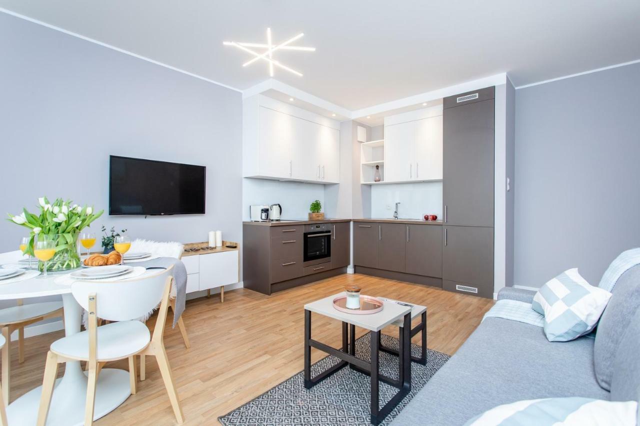 Seaside Beach 150M Do Plazy - Parking - Praia Apartments - Polsat Ergo Arena Plus Gdansk Luaran gambar